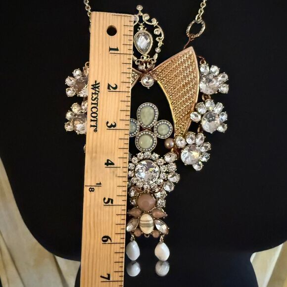 Handmade Statement Bib Necklace - Picture 3 of 6